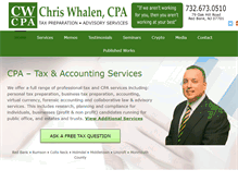 Tablet Screenshot of chriswhalencpa.com